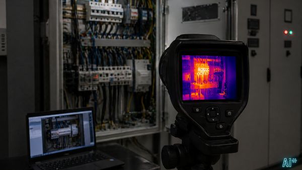 Thermografie elektrische Anlage Wärmebildkamera Schaltschrank Prüfung Nürnberg Stein