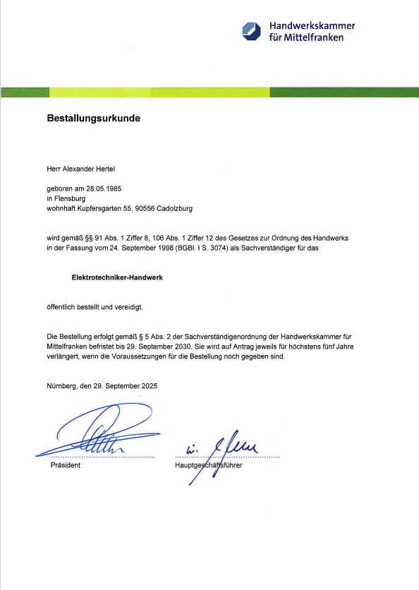 Screenshot 2026-05-07 124902 Bestellungsurkunde von Alexander Hertel als öffentlich bestellter und vereidigter Sachverständiger für das